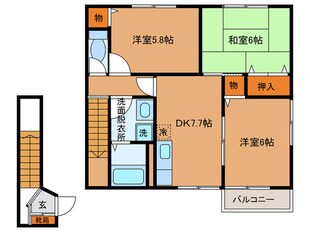 アメニティ鶴田の物件間取画像